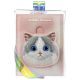 7. Portfel Nimmy Big Eyed Pet 2.0 Cat etui na karty - różowy
