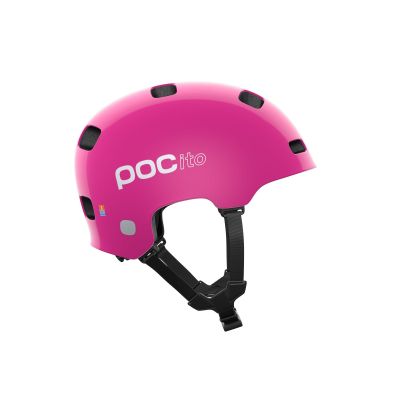 2. Kask rowerowy POCito Crane MIPS fluo pink