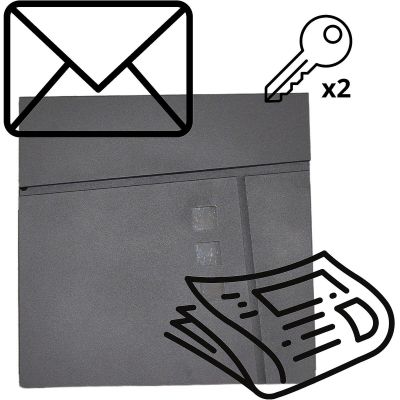 4. SKRZYNKA NA LISTY 37X37X10.5CM 1067544 SASKA GARDEN