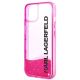 6. Etui Karl Lagerfeld Liquid Glitter Elong na iPhone 14 Plus - różowe