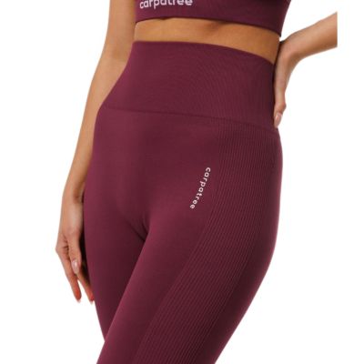 5. Legginsy sportowe damskie bordowe bezszwowe Carpatree Allure - CP-ASL-SP