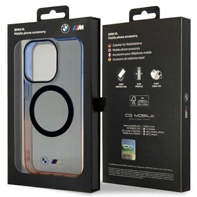 8. Etui BMW Gradient Bumper MagSafe na iPhone 14 Pro Max - szare