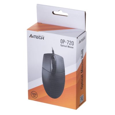 6. Mysz A4 TECH OP-720 A4TMYS43754 (optyczna; 800 DPI; kolor czarny)