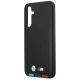 6. Etui BMW Leather Stamp Tricolor na Samsung Galaxy A54 - czarne