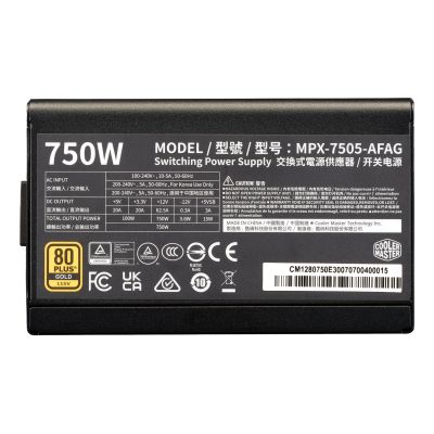 4. Cooler Master Elite Gold 750 moduł zasilaczy 750 W 24-pin ATX ATX Czarny