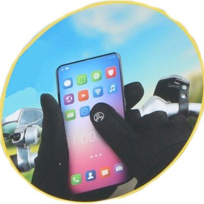 4. RĘKAWICZKI ROWEROWE OCIEPLANE TOUCHSCREEN SENIOR R.XL DUNLOP