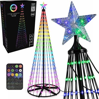 23. CHOINKA DEKORACYJNA 154LED RGB 150CM BLACK