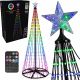 23. CHOINKA DEKORACYJNA 154LED RGB 150CM BLACK