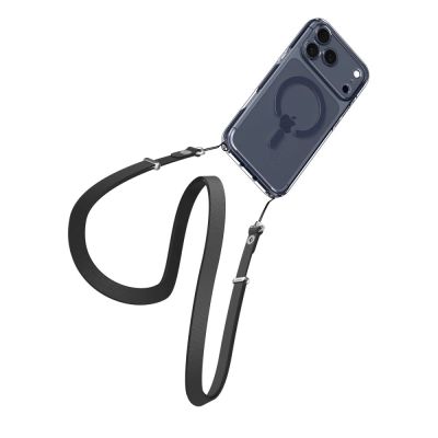 8. Etui Spigen Ultra Hybrid MagSafe na iPhone 17 Pro Max - przezroczysto-granatowe