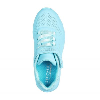 2. Buty sportowe dziecięce Skechers UNO LITE sneakersy na co dzień niebieskie (310451L-TURQ)