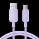 3. Kabel Joyroom Multi-Color Series A14 USB-A / USB-C 3A 1.2 m - fioletowy