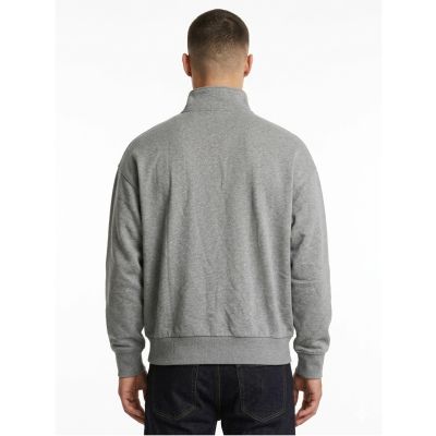 2. Bluza dresowa Calvin Klein Zip Fleece Hoodie Logo Tape Grey Heather - LZ04RE285G-P7E