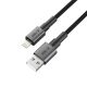 4. Kabel Tech-Protect UltraBoost DNA USB-A / Lightning 15W/2.4A 100 cm - szary