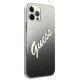 4. Etui Guess Glitter Gradient Script na iPhone 12 / iPhone 12 Pro - czarne