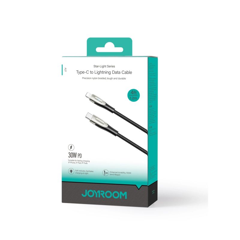 5. Kabel Joyroom Star-Light Series SA27-CL3 USB-C / Lightning 30W 1.2m - czarny