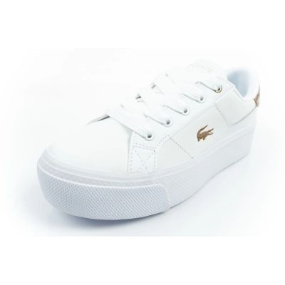 3. Lacoste buty sportowe trampki damskie Ziane Platform 126 białe modne