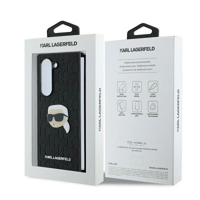 7. Etui Karl Lagerfeld Saffiano Monogram Head Pin na Samsung Galaxy Z Fold 6 - czarne