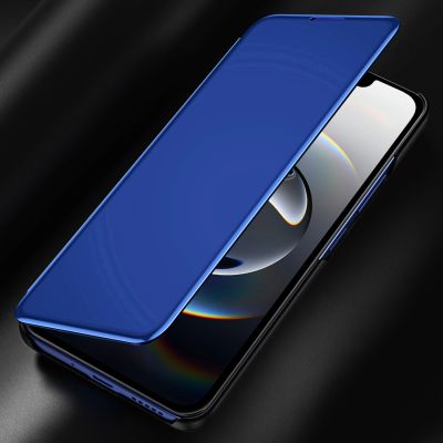 7. Etui Clear View Case na iPhone 16e / 17e pokrowiec z klapką - niebieskie