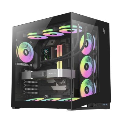 4. GameMax NEX C56 BK zabezpieczenia & uchwyty komputerów Midi Tower Czarny