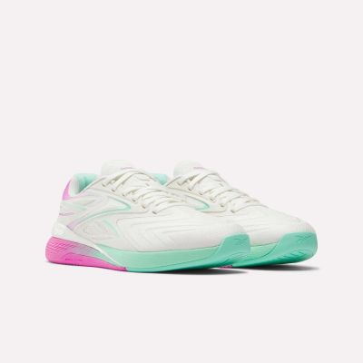 5. Sneakersy Reebok NANO X5 EDGE CHALK/VIRTUAL PINK/ATOMIC AQUA (100249420)