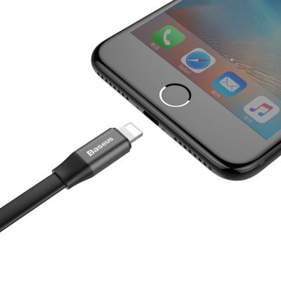 7. Kabel Baseus Nimble USB-A / Lightning 2A 0.23 m - czarny