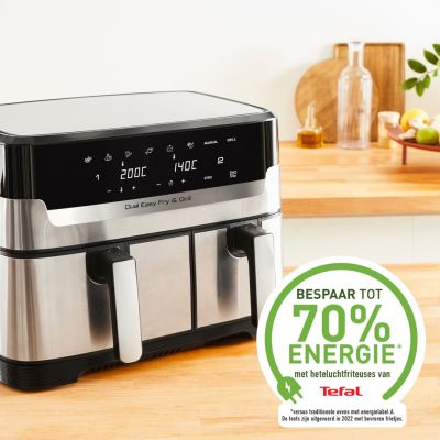 2. Frytkownica beztłuszczowa TEFAL DualEasy EY905D10