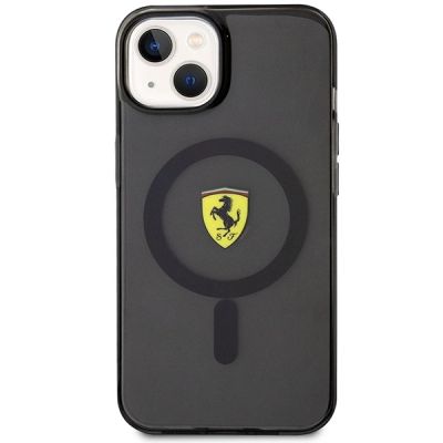 3. Etui Ferrari Translucent MagSafe na iPhone 14 - czarne