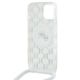6. Etui Karl Lagerfeld IML Crossbody Monogram Karl & Choupette Head MagSafe na iPhone 15 / 14 / 13 - przezroczyste