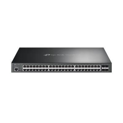 TP-Link Omada SG3452XP przełącznik sieciowy Zarządzany L2+ Gigabit Ethernet (10/100/1000) Obsługa PoE 1U Czarny