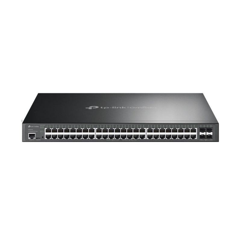 TP-Link Omada SG3452XP przełącznik sieciowy Zarządzany L2+ Gigabit Ethernet (10/100/1000) Obsługa PoE 1U Czarny