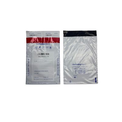 3. SAFEMONEYBAG Koperty bezpiecznie depozytowe transparent B5 190mmx260mm+35mm 100 szt w opakowaniu