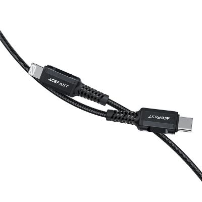 2. Kabel Acefast C4-01 Lightning - USB-C PD 30W 3A 480Mb/s 1,8m - czarny