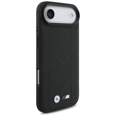 4. Etui BMW M Quilted Logo MagSafe na iPhone 17 Air - czarne