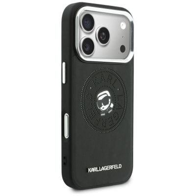 4. Etui Karl Lagerfeld Point & Karl Sketch MagSafe na iPhone 17 Pro Max - czarne