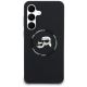 3. Etui Karl Lagerfeld Silicone Karl & Choupette Heads MagSafe na Samsung Galaxy S25 FE - czarne