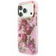 2. Etui Guess IML Glitter Blossom Roses na iPhone 17 Pro / 18 Pro - różowe