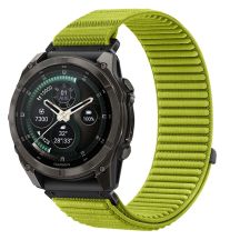 Pasek Tech-Protect NylonLoop na Garmin Fenix 5X / 5X Plus / 6X / 6X Pro / 7X / 8 / 8 Pro / 9 / 9 Pro (51 mm) - limonkowy
