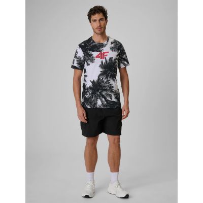 3. T-shirt regular z nadrukiem męski 4F 4FRSS26TTSHM4302-20A