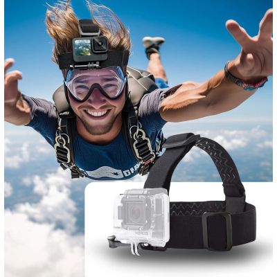 4. Opaska na głowę Tech-Protect GA100 Head Mount do GoPro / DJI - czarna