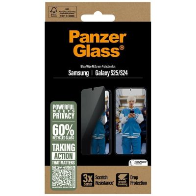 4. Szkło prywatyzujące PanzerGlass Ultra-Wide Fit do Samsung Galaxy S25