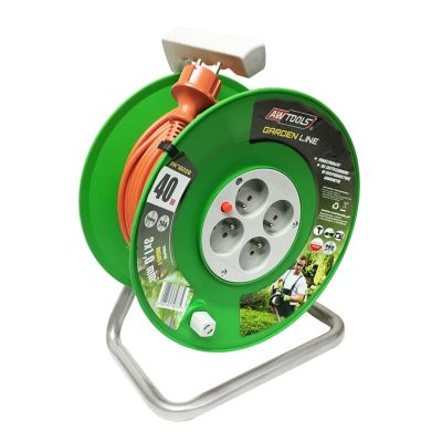 AWTOOLS PRZEDŁUŻACZ BĘBEN GARDEN LINE 10m 3x1mm 10A / 2300W