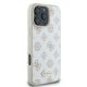 4. Etui Guess Peony Script Logo MagSafe na iPhone 16 Pro - białe