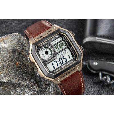 5. Zegarek Męski CASIO AE-1200WHL-5AVEF + BOX