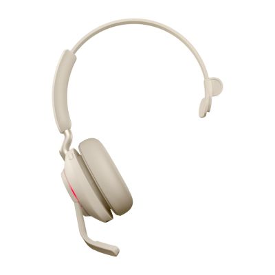 2. Sluchawki nauszne bezprzewodowe Jabra Evolve2 65 MS Mono Link380c, beige + stand