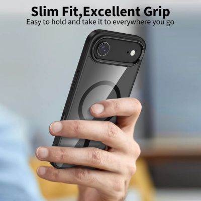 5. Etui Tech-Protect MagFlex MagSafe na iPhone 17 Air - przezroczysto-czarne