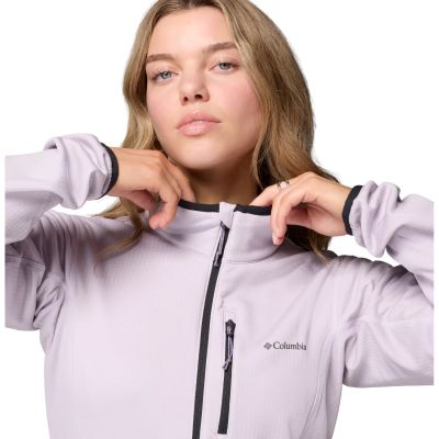 4. Columbia Essential Hike Grid Full Zip Fleece 2136233551 Fioletowe L