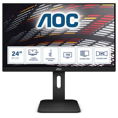 3. AOC P1 X24P1 monitor komputerowy 61 cm (24") 1920 x 1200 px WUXGA LED Czarny