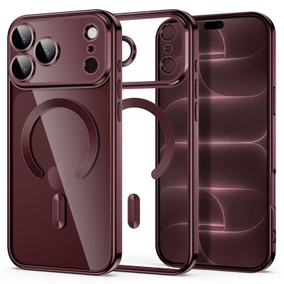 Etui Tech-Protect MagFlex na iPhone 18 Pro / 17 Pro - burgundowe