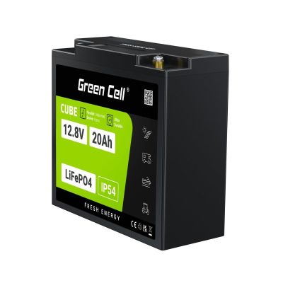 23. GREEN CELL AKUMULATOR LIFEPO4 CUBE 20AH 12V/12.8V 256WH LFPGC12V20AH