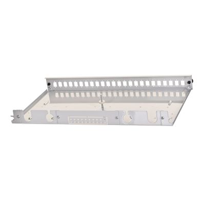 11. Alantec Przełącznica światłowodowa 24xSC simplex / 24xLC duplex 19" 1U z płytą czołową oraz akcesoriami montażowymi (dławiki, opaski), wysuwalna (FOP-1U-24SCS-S)